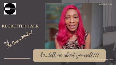 ⭐ RECRUITER TALK ⭐ Answering: "Tell me about Yourself!"