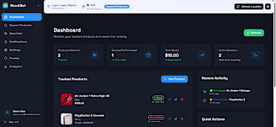 I’m building a smart bot that tracks product availability on...