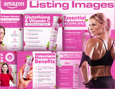 Amazon Listing Images || Vitamin C Listing