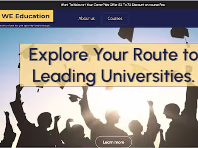 Website development- WE Education