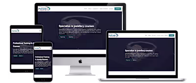 Landing site for jewellery design classes