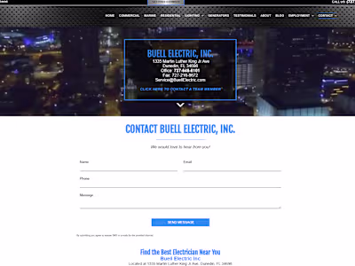 Website Design for Buell Electric Inc