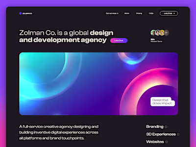 Zolman Co Brand identity & Webdesign