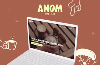 Anom Cafe Club | E-commerce website