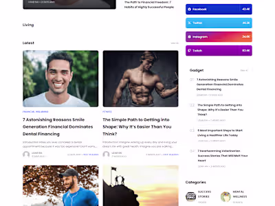 Blogging Website Self-Care Service