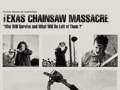 Vintage Poster Design Texas Chainsaw Massacre