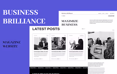 Framer Magazine Website on Behance