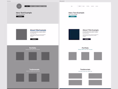 Website Wireframe