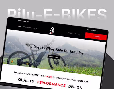 Rilu e-Bike eCommerce Website