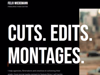 Portfolio Video Editor