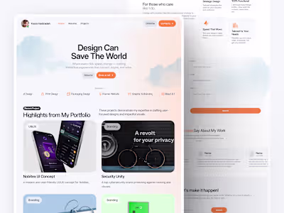 Portfolio Framer Webstie