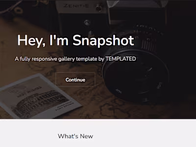 A simple gallery website