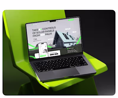 AI Solar Energy Tracker App Design - UI UX