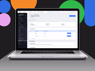 A/B testing for Wix sites