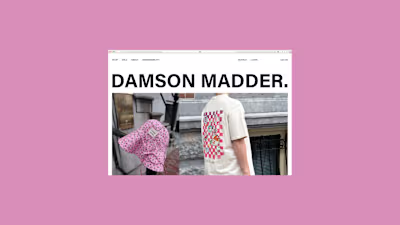 Damson Madder |  Web Design