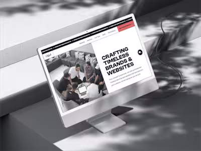 Agency Website Built on Framer