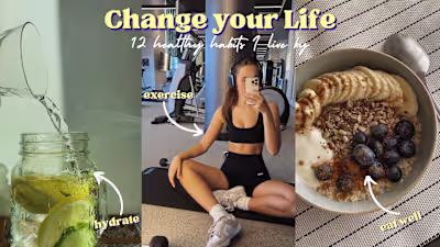 Healthy Habits Youtube Thumbnail