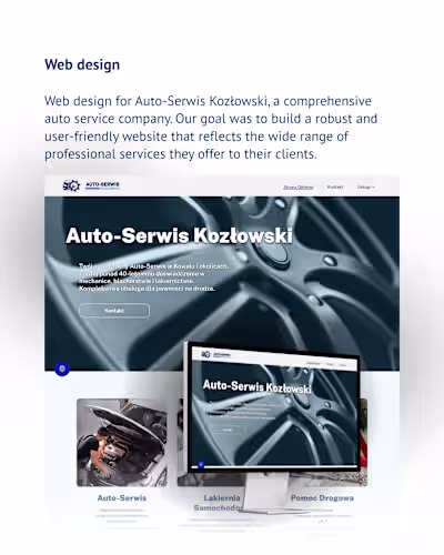 Auto Service Web Design