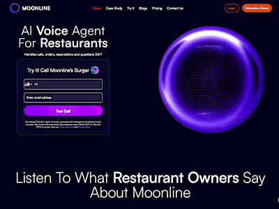 Moonline - AI Voice Agent for Restaurants