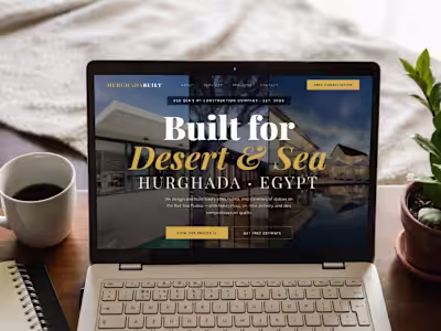 Concept project — a landing