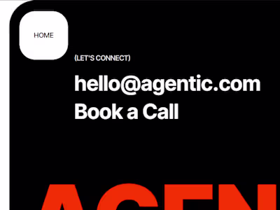 Agentic - Design Agency Template