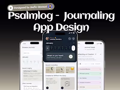 UI/UX Design for a Voice-Based Journaling Application 