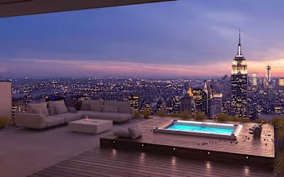 3d Visualization of bathtub "Downtown"