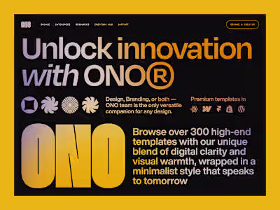 Ono - Design Marketplace