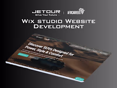Automotive Brand Website Development with Wix Studio