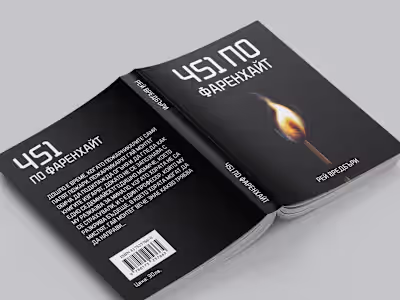 Fahrenheit 451 | Book Cover Classic Novel Design