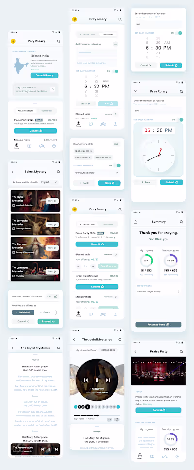 Rosary App Interface Design