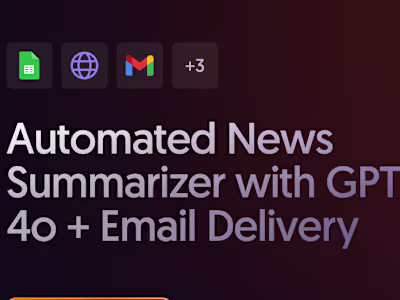 Automated News Summarizer with GPT-4o + Email Delivery