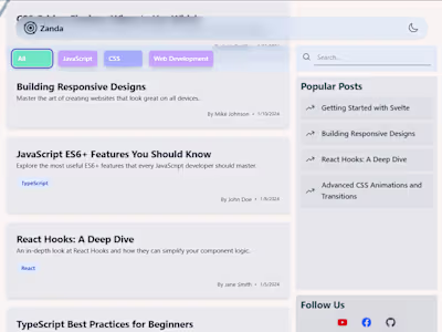 Educational Blog Website