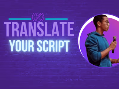 I will Translate your script  into a language 