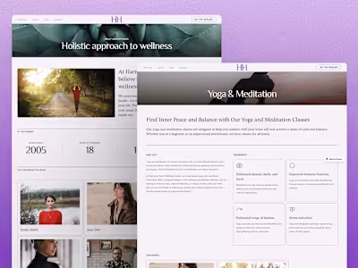 Harmony Haven | Framer Website Template