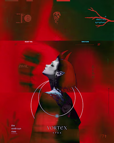 Vortex | typographic poster design: