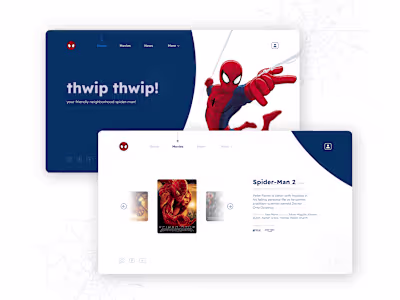Concept Website Design for Spider-Man
