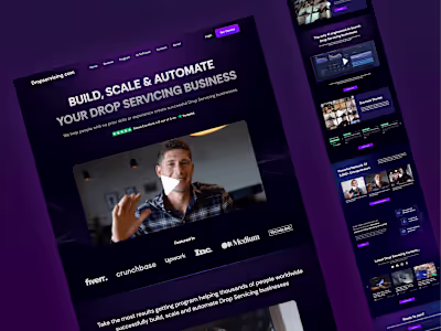 Dropservicing.com (http://Dropservicing.com) – Home Page UI ...