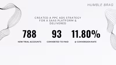Created a PPC ads strategy FOR A SaaS Platform 