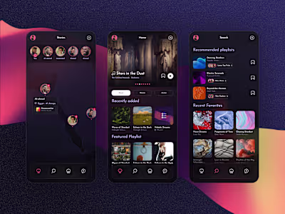 Music buds - Concept app design