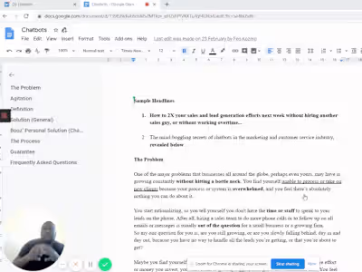 SEO Optimised Sales Landing Page & Email Campaign
