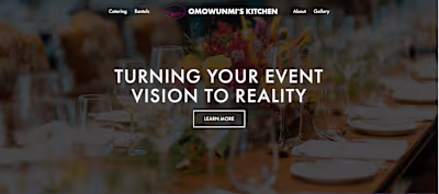 Omowunmi’s Kitchen (Catering & Event Website)