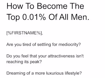 Become the 0.01% (Email copy)