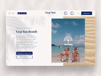 GYP SEA BEACH — Webdesign
