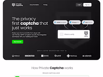 Private Captcha - Web Security Enhancement Tool