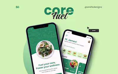 Core Fuel Recipe App - UI/UX Design