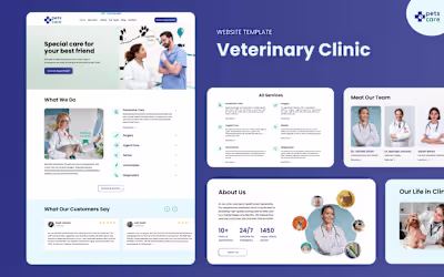 Webflow - Veterinary Clinic Website