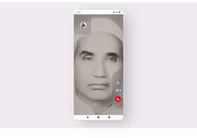 Modern Minimal Video Conferencing App Design