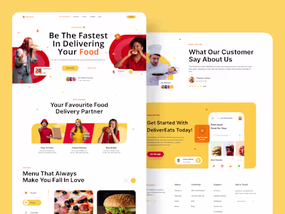 Landing Page DeliverEat