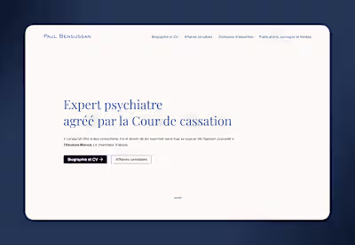 Psychiatrist Paul Bensussan's website